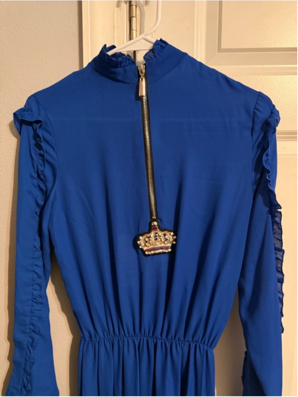 Women's ODI ET AMO Blue Long Sleeve Dress S - Picture 3 of 10